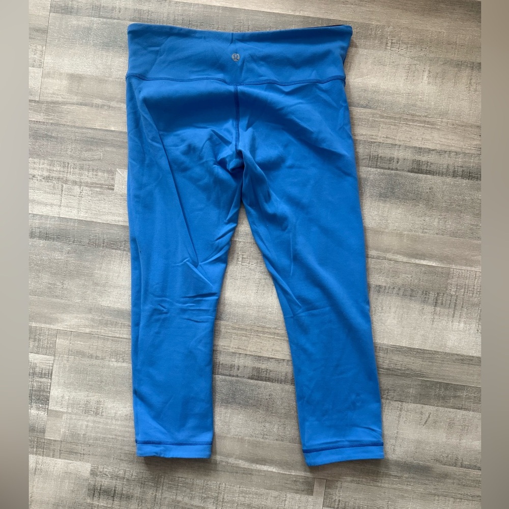 Lululemon Double sided Navy blue/Blue Cropped Leggings